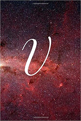 okumak V: Blank Lined Writing Journal Notebook With Monogram For Men Or Women (Milky Way Galaxy)
