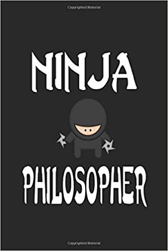 okumak Ninja PHILOSOPHER: Ninja Journal 6x9 Inch Softcover Blank Lined Notebook With 120 Writable Pages
