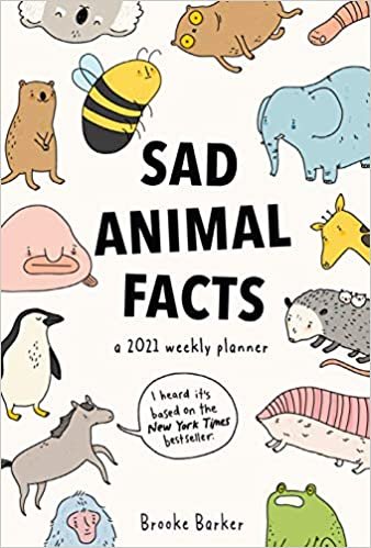 okumak Sad Animal Facts Weekly Planner 2021