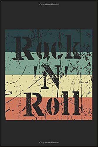 okumak Rock &#39;N&#39; Roll: A5 Notizbuch, 120 Seiten liniert, Rock &#39;N&#39; Roll Musik Hardrock Metal Vintage