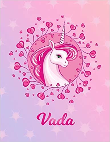 okumak Vada: Unicorn Sheet Music Note Manuscript Notebook Paper | Magical Horse Personalized Letter V Initial Custom First Name Cover | Musician Composer ... Notepad Notation Guide | Compose Write Songs