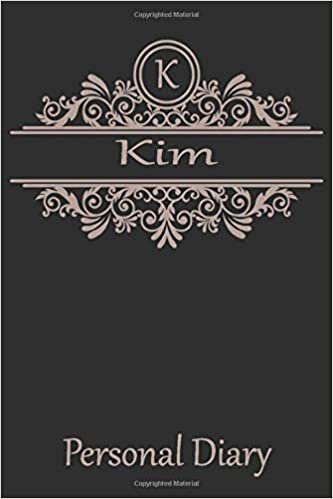 okumak K Kim Personal Diary: Cute Initial Monogram Letter Blank Lined Paper Personalized Notebook For Writing &amp; Note Taking Composition Journal