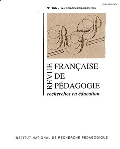 okumak Revue Française de pédagogie, N° 166, 2009 :
