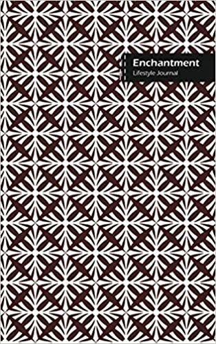 Enchantment Lifestyle Journal, Blank Write-in Notebook, Dotted Lines, Wide Ruled, Size (A5) 6 x 9 In (Brown)