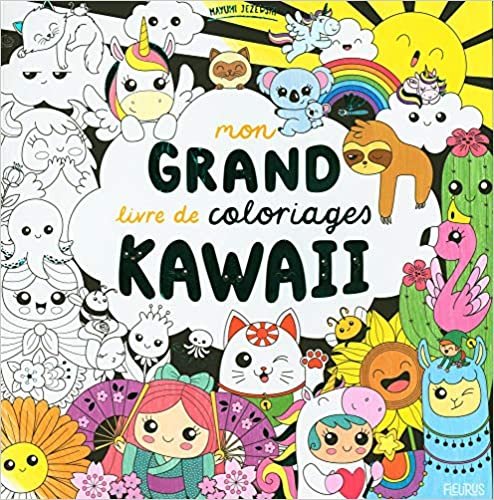 okumak Mon grand livre de coloriages kawaii (HORS COLL FLEURUS COLORI JEUX)