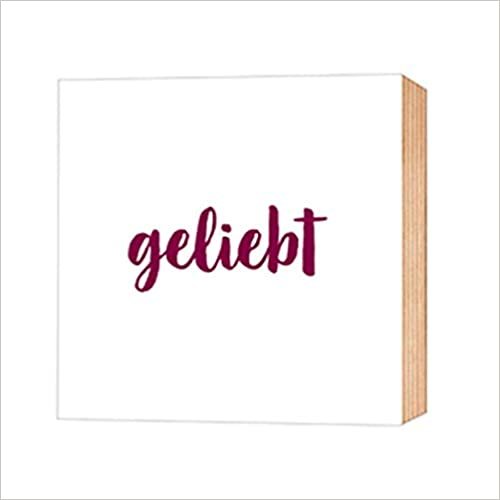 okumak Geliebt - Holz-Deko-Bild 9X9