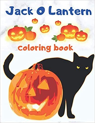 okumak Jack O Lantern Coloring Book: Halloween Coloring Book for Kids and Adults, Spooky Book Trick or Treat