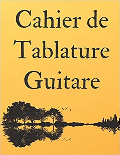 okumak Cahier de Tablature Guitare: Cahier de Musique Vierge pour Guitare,Tablatures et Portées -110 Pages -(21,59cm x 27,94cm).