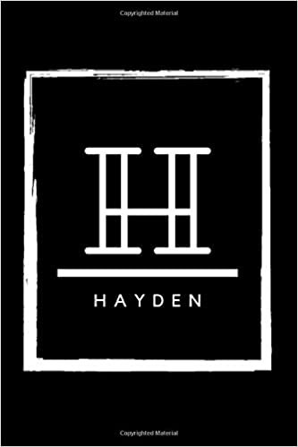 okumak H - Hayden: Monogram initial H for Hayden notebook | Birthday Journal Gift | Lined Notebook /Pretty Personalized Name Letter Journal Gift for ... Inches , 100 Pages , Soft Cover, Matte Finish