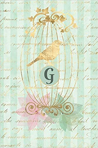 okumak Plan On It Undated 12 Month Weekly Planner Gilded Bird In A Cage Personalized Letter G: Personalized Organizer Calendar with Weekly Planner Pages With Lined Journal Notebook Pages