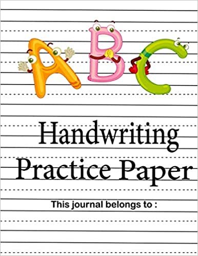 okumak Handwriting Practice Paper: Wide ruled Handwriting Book For Kids.For kids ages preschool to third grade to practice handwriting, Dashed middle line to ... upper case letters.(110 pages, 8.5x11 inches)