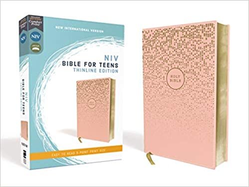 okumak NIV, Bible for Teens, Thinline Edition, Leathersoft, Pink, Red Letter Edition, Comfort Print