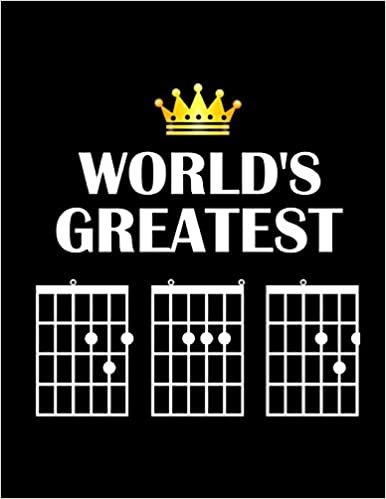 okumak World&#39;s Greatest: Dad, Guitar Tablature Notebook - World&#39;s Greatest F chord DAD - Unique Father&#39;s Day Gift songbooks tablature 100 pages