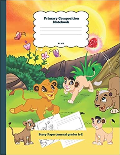okumak Primary Composition Notebook Story Paper Journal Grades k-2: Friendship Theme Dashed Mid Line and Picture Space School Exercise Book Plus Coloring ... Girls (The Forgiving Lion Notebook, Band 15)