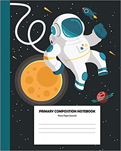 okumak Primary Composition Notebook Story Paper Journal: Composition Handwriting Book | Dotted Midline with Picture Box | Grades K-2 School Practice Journal | 110 Story Pages for Draw and Write