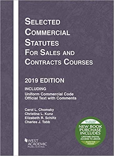 okumak Selected Commercial Statutes for Sales and Contracts Courses, 2019 Edition (Selected Statutes)