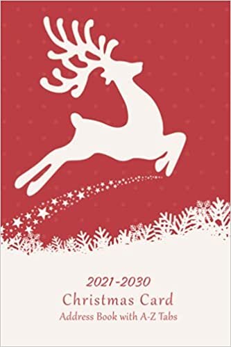 okumak Christmas Card Address Book with A-Z Tabs: 10 Year X-mas Holiday Mailing Address Tracker