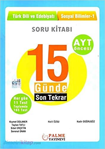 okumak 15 Günde Son Tekrar Türk Dili ve Edebiyatı - Sosyal Bilimler Soru Kitabı