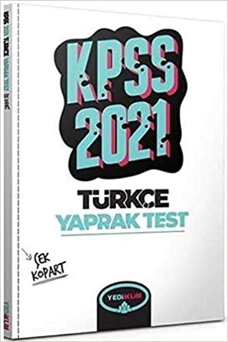 okumak Yediiklim 2021 KPSS Genel Yetenek Türkçe Çek Kopart Yaprak Test