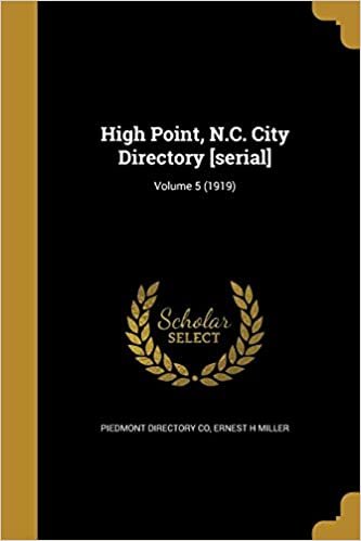 okumak High Point, N.C. City Directory [Serial]; Volume 5 (1919)