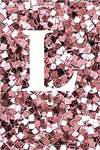 okumak L notebook: Sequin pink notebook, Monogram notebook/journal. letter L personalized notebook/journal/dairies for writing and taking notes .notebook for ... for girls .glossy finish 6×9 inches 120 pages