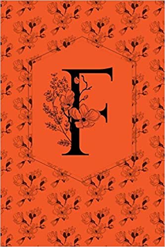 okumak Floral monogram journal/notebook - F