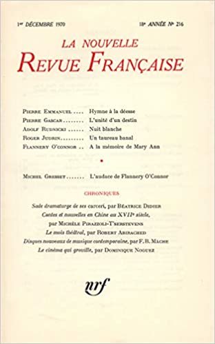 okumak LA N.R.F. 216 (DECEMBRE 1970) (LA NOUVELLE REVUE FRANCAISE)