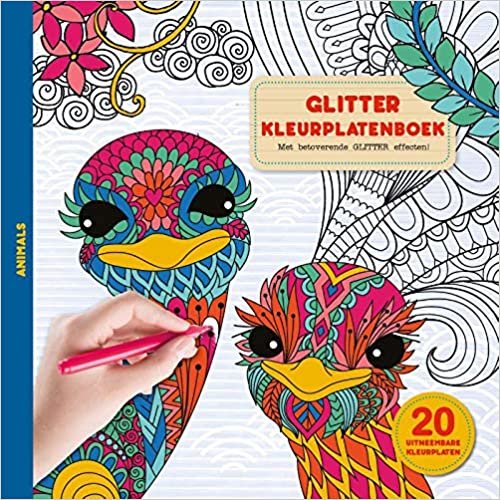 okumak Glitter kleurplaten boek - Animals