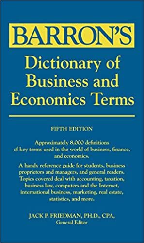 okumak Barron&#39;s Dictionary of Business and Economy Terms