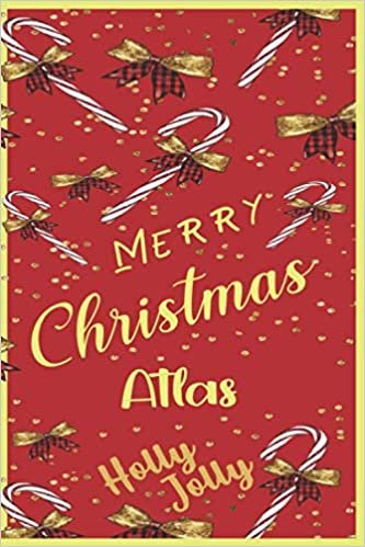 okumak Merry Christmas Atlas: Holiday Season Organizer Notebook - Christmas Planner | Holly Jolly - 120 Pages, 6x9 Inches