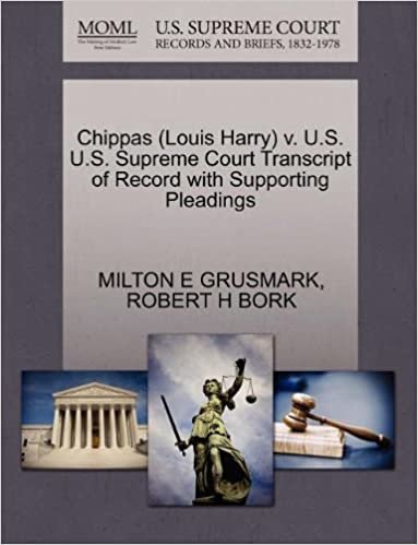 okumak Chippas (Louis Harry) v. U.S. U.S. Supreme Court Transcript of Record with Supporting Pleadings