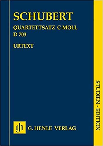 okumak Quartettsatz c-moll D 703 Studien-Edition