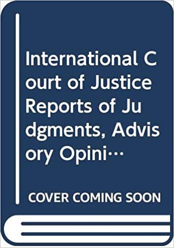 okumak International Court of Justice Reports of Judgments, Advisory Opinions and Orders: (Costa Rica v. Nicaragua) Order of 1 April 2014 (International ... ... advisory opinions and orders, 2010)