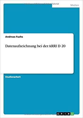 okumak Datenaufzeichnung bei der ARRI D 20