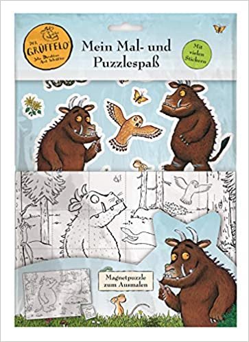 okumak Der Grüffelo: Mein Mal- und Puzzlespaß: Magnetpuzzle zum Ausmalen, Sticker und Ausmalseiten