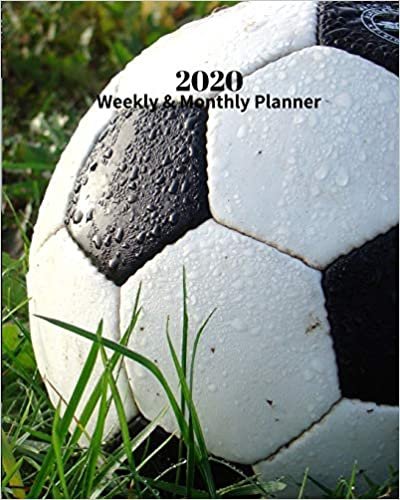 okumak 2020 Weekly and Monthly Planner: Soccer Ball in the Grass - Monthly Calendar with U.S./UK/ Canadian/Christian/Jewish/Muslim Holidays– Calendar in Review/Notes 8 x 10 in.-Sports Recreations