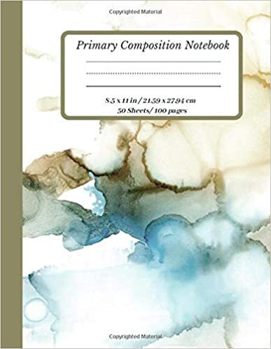 okumak Primary Composition Book: Dotted Midline and Picture Space | Grades K-2 Composition School Exercise Book | 100 Story Pages (Ink Covers Series)
