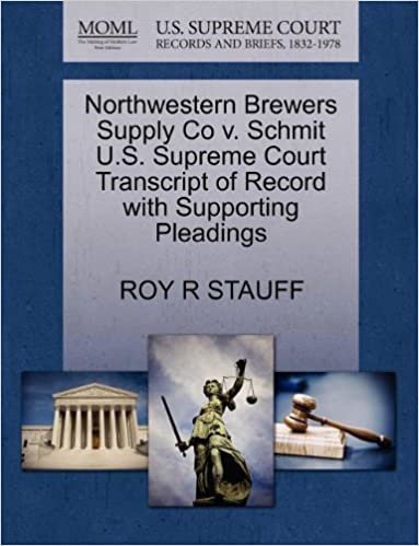 okumak Northwestern Brewers Supply Co v. Schmit U.S. Supreme Court Transcript of Record with Supporting Pleadings