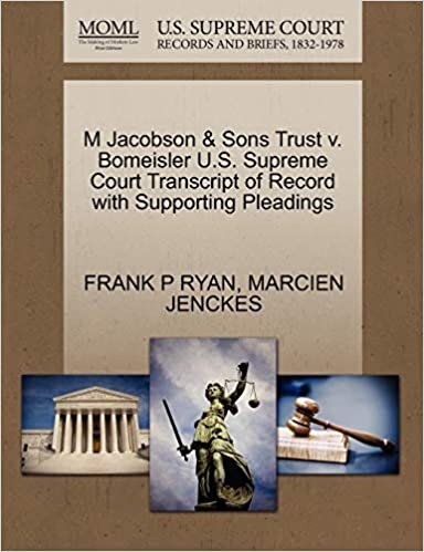 okumak M Jacobson &amp; Sons Trust v. Bomeisler U.S. Supreme Court Transcript of Record with Supporting Pleadings