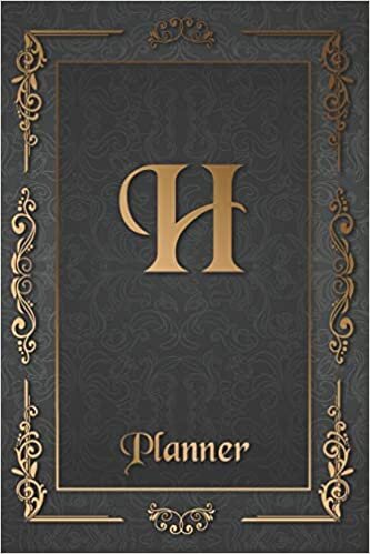 okumak H: Letter Journal Monogram Minimalist Lined Notebook To Do List Undated Daily Planner for Personal and Business Activities with Check Boxes to Help ... to Get Organized (9 x 6 inches 120 pages)