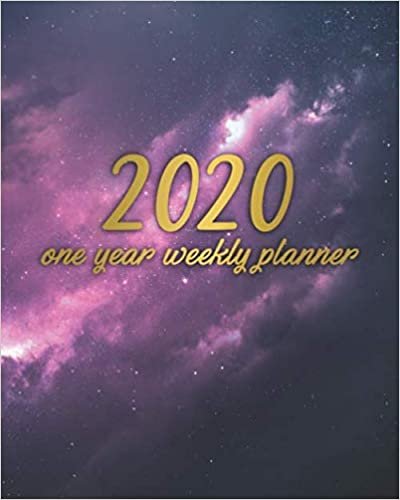 okumak 2020 One Year Weekly Planner: Fantastic Violet Nebula Weekly Daily 2020 Organizer &amp; Calendar | Pretty Star Dust Schedule Agenda with Inspirational Quotes, U.S. Holidays, To-Do’s, Notes &amp; Vision Boards