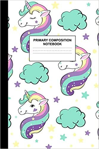 okumak Primary Composition Notebook: Writing Journal for Grades K-2 Handwriting Practice Paper Sheets - Elegant Unicorn School Supplies for Girls, Kids and ... 1st and 2nd Grade Workbook and Activity Book