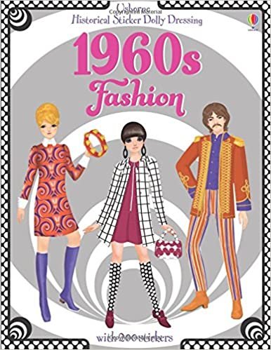 okumak Historical Sticker Dolly Dressing 1960s Fashion