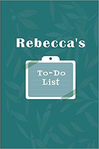 okumak Rebecca&#39;s To˗Do list: Checklist Notebook | Daily Planner Undated Time Management Notebook