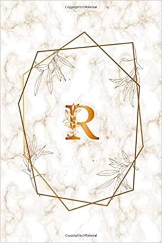 okumak R: Cute Initial Monogram Letter R College Ruled Notebook. Pretty Personalized Lined Marble &amp; Gold Journal &amp; Diary for Writing &amp; Note Taking for Girls ... Journal as a Gift for your Daughter or Wife