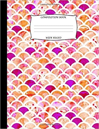 okumak Composition Book Wide Ruled: Siren Mermaid Design - School Exercise Book - Composition Book Wide Ruled Line Paper  - Class Notebook - Composition Notebook for Back to School
