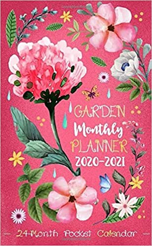 okumak Garden Monthly Planner 2020-2021: 24- Month Pocket Calendar with Phone Book, Password Log and Notebook. Two Year Agenda, Calendar, and Organizer (Jan 2020 to Dec 2021) Garden Cover Design