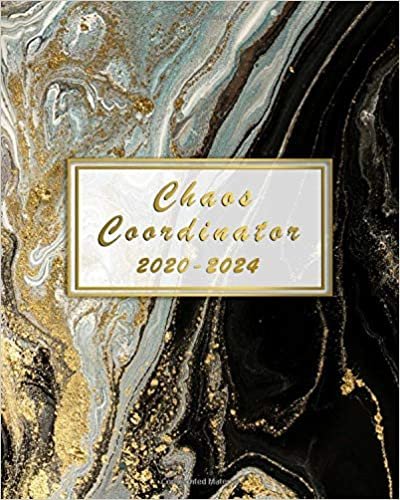 okumak Chaos Coordinator 2020-2024: Five Year Pretty Monthly Organizer &amp; Planner with Inspirational Quotes | Abstract Acrylic 5 Year Agenda &amp; Calendar with ... To-Do’s, U.S. Holidays, Notes &amp; Vision Board