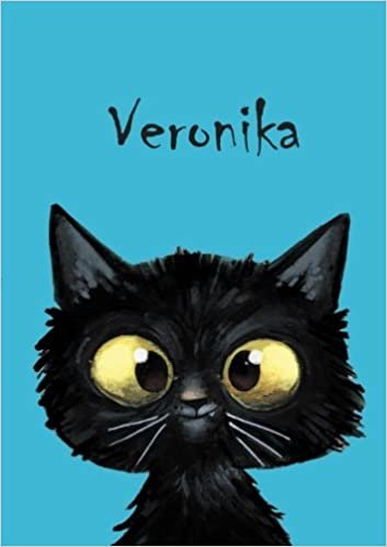 okumak Veronika: Veronika - Katzen - Malbuch / Notizbuch / Tagebuch: A5 - blanko
