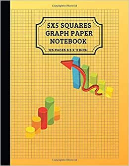 okumak 5x5 Squares Graph Paper Notebook: 5 Square Per Inch, Multi Squares Composition Math Science Journal College Ruled Grid Minimalist Art For Drawing ... Page Diary Creative Design Gray Line (Vol.2)